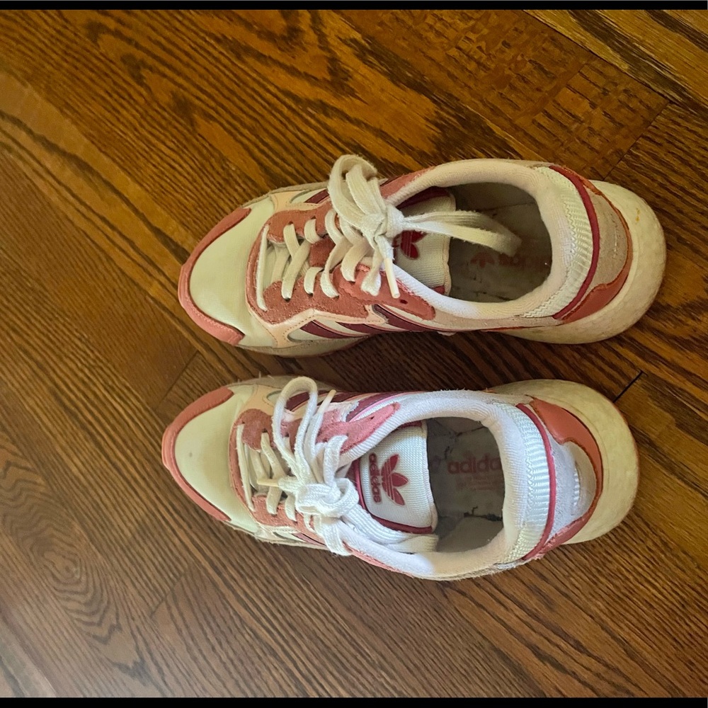 Very cute and bright adidas sneakers
